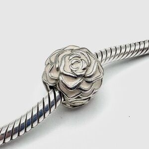 Pandora Rose Garden Love Sterling Silver Clip Charm